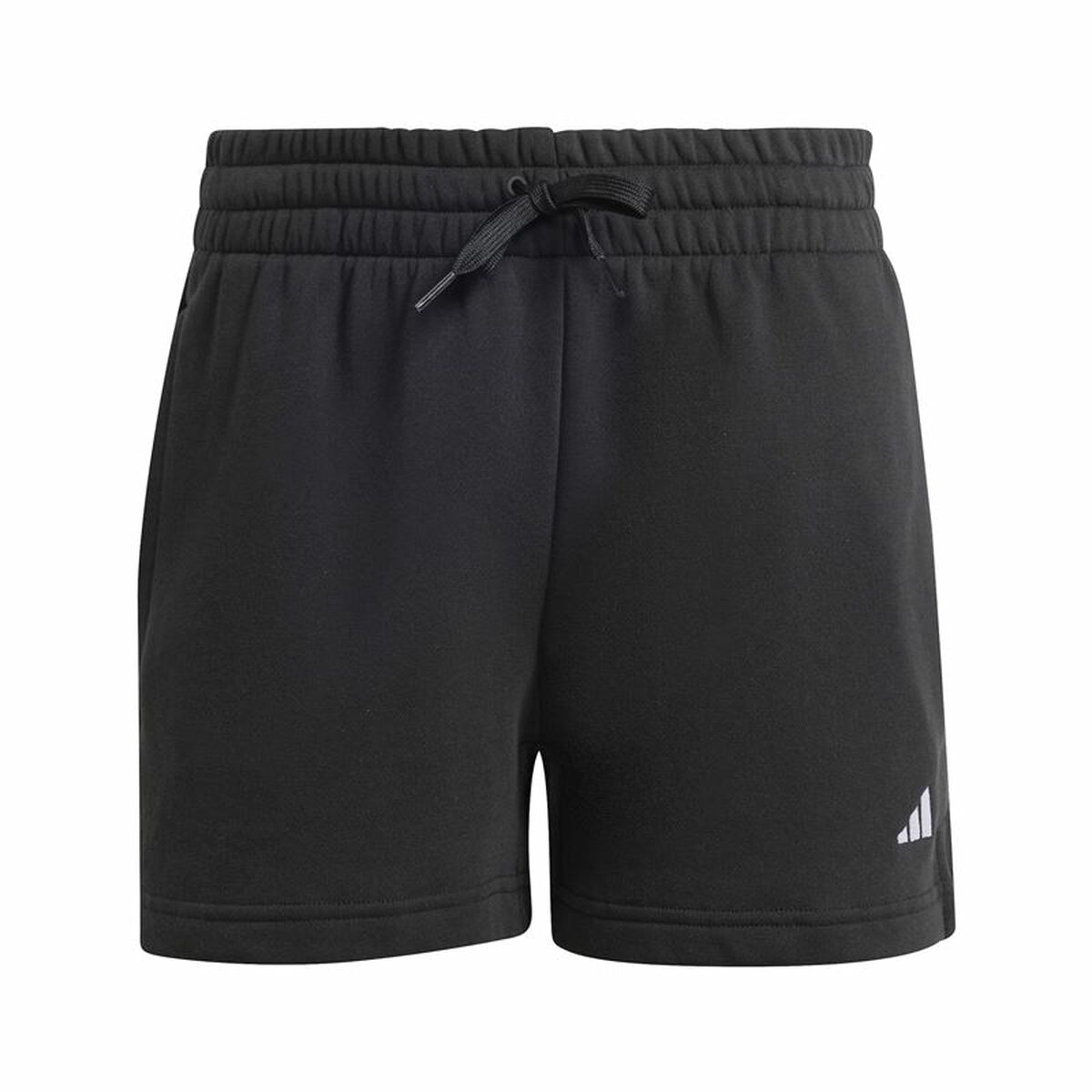 Αθλητικό Σορτς Adidas Essentials Small Logo Fleece Shorts Μαύρο