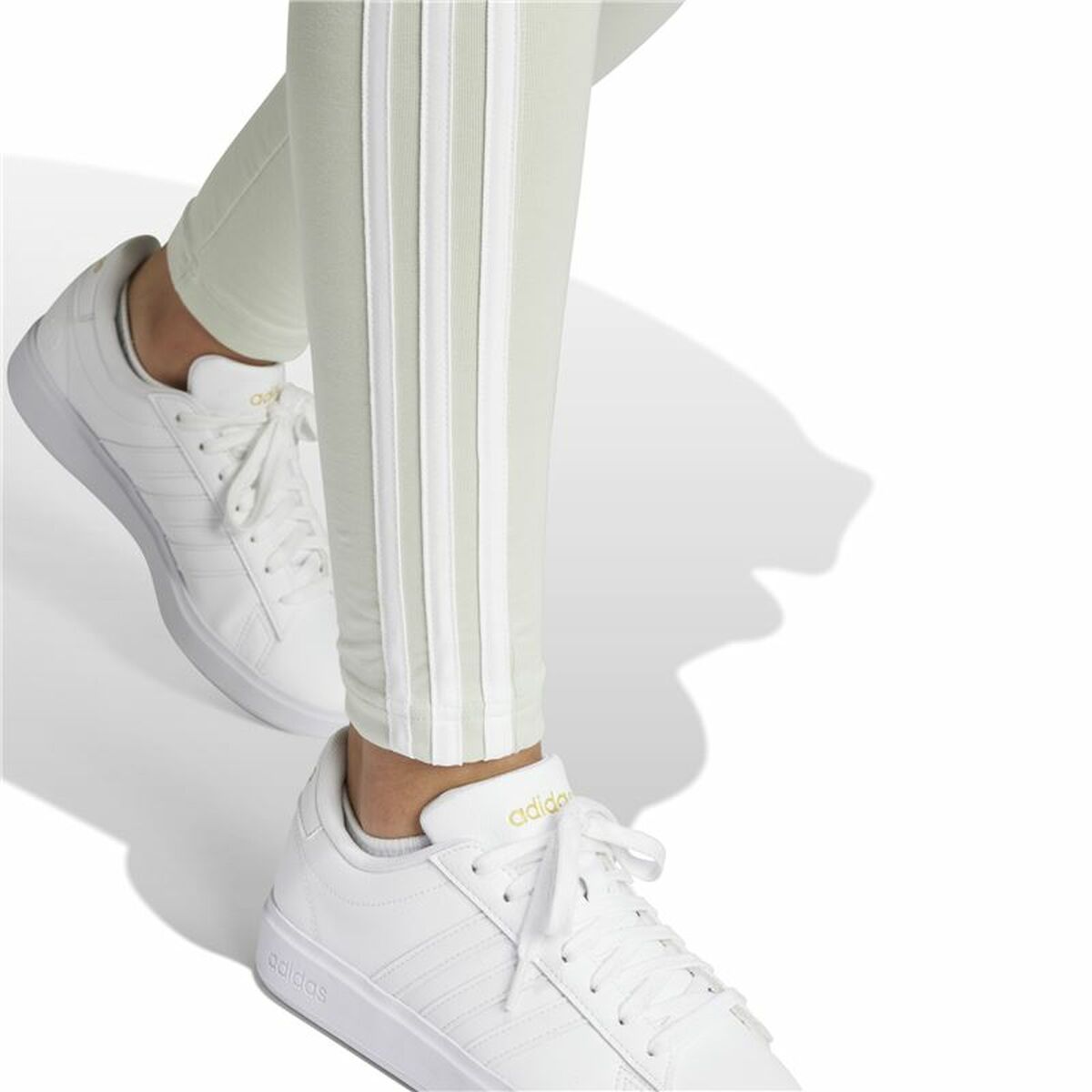 Αθλητικά Γυναικεία Κολάν Adidas Essentials 3-Stripes Πράσινο