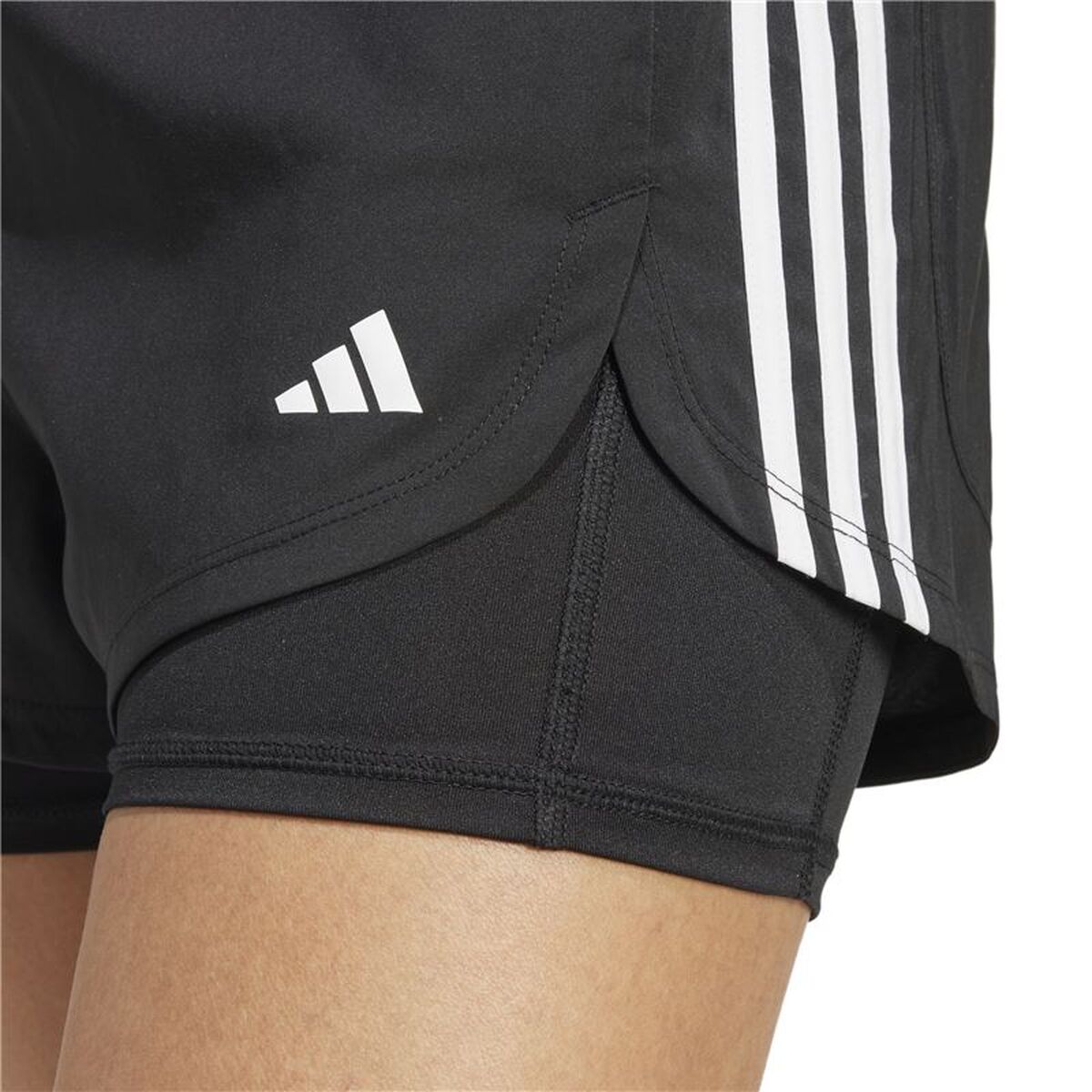 Γυναικεία Αθλητικά Σορτς Adidas Pacer Μαύρο