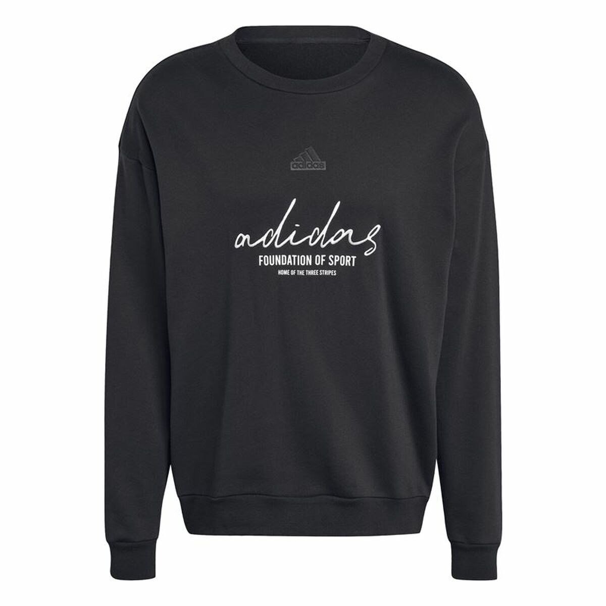 Ανδρικό Φούτερ χωρίς Κουκούλα Adidas Brand Love French Terry Μαύρο