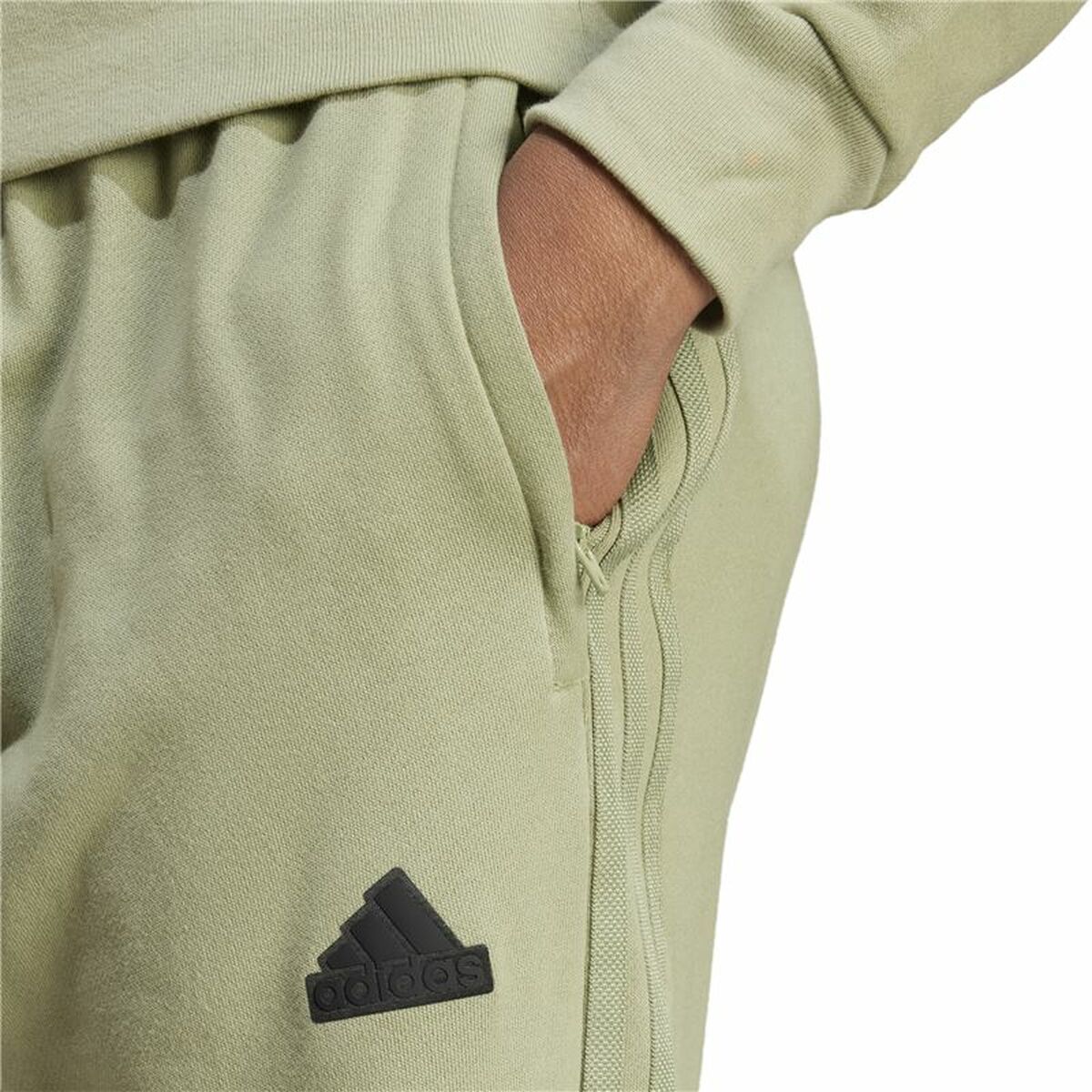 Μακρύ Αθλητικό Παντελόνι Adidas Brand Love French Terry Πράσινο Άντρες