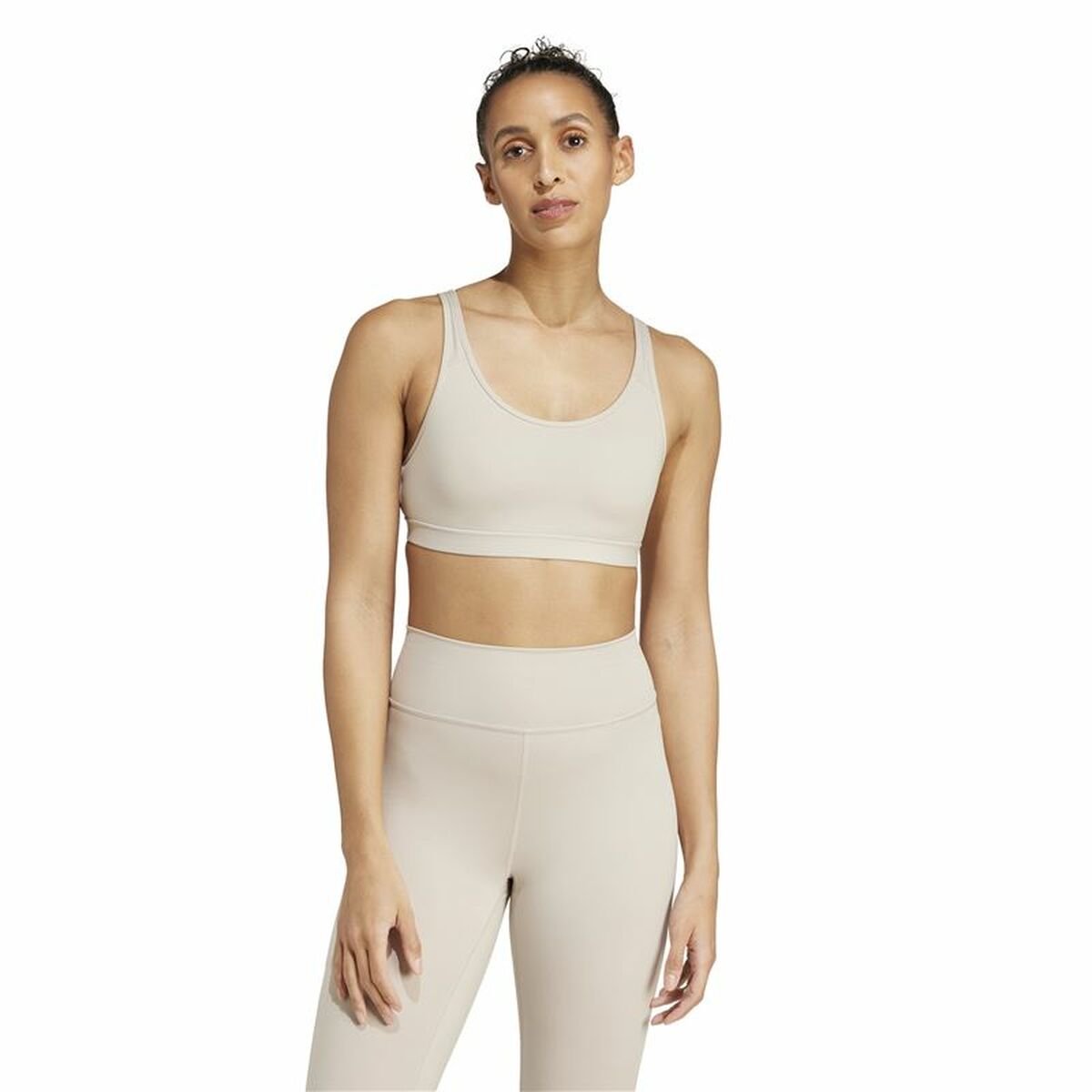 Αθλητικό σουτιέν Adidas All Me Essentials Medium Μπεζ