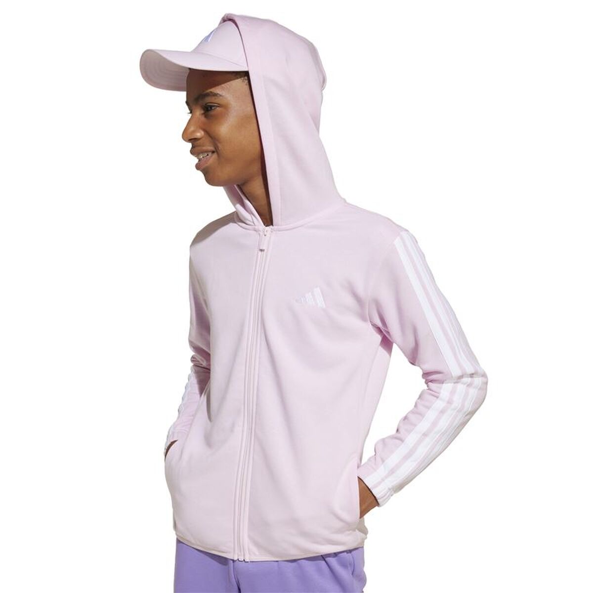 Παιδική Αθλητική Φόρμα Adidas 3Bandas Δαμασκηνί