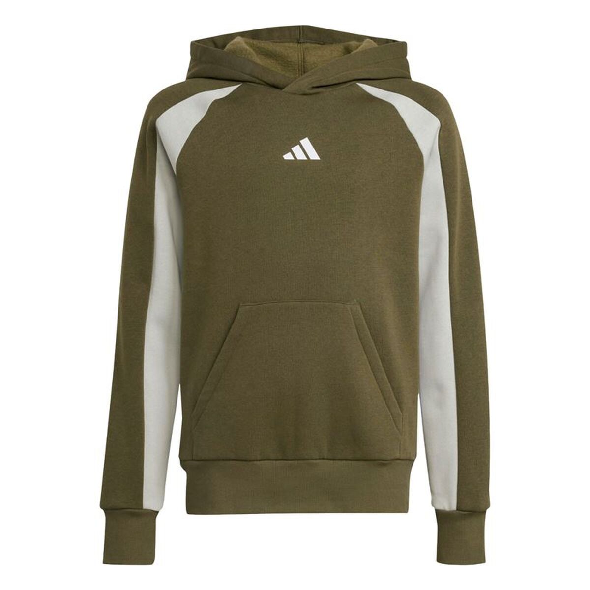 Παιδικό Φούτερ με Κουκούλα Adidas Cb Fl Hd Σκούρο πράσινο