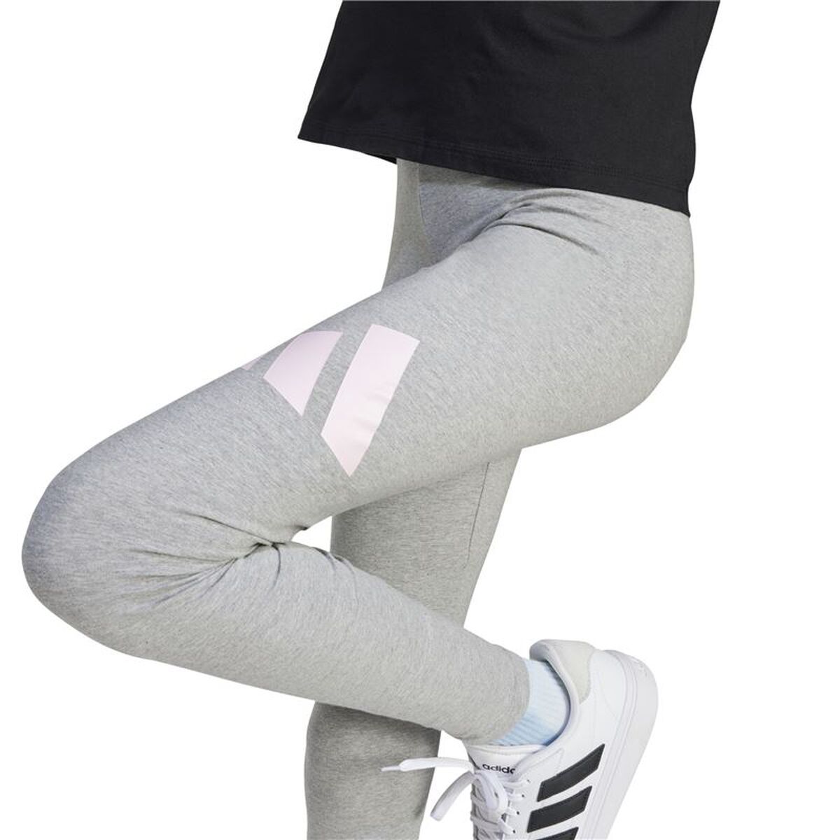 Αθλητικά Κολάν για Παιδιά Adidas Essentials Big Logo Γκρι Ροζ
