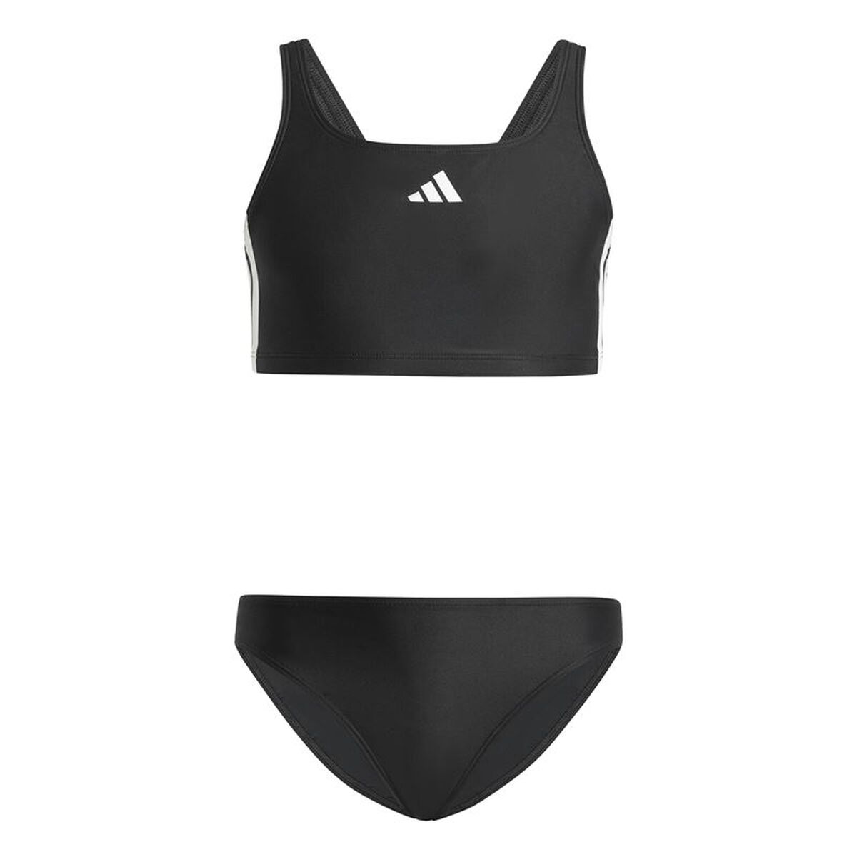 μπικίνι-εσώρουχο για κορίτσια Adidas 3 Bandas Bld Μαύρο