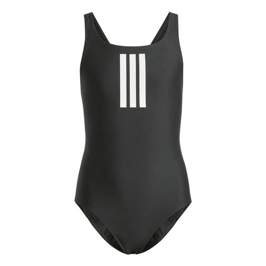 Μαγιό Κορίτσι Adidas 3 Bandas Mid Suit Gy Μαύρο