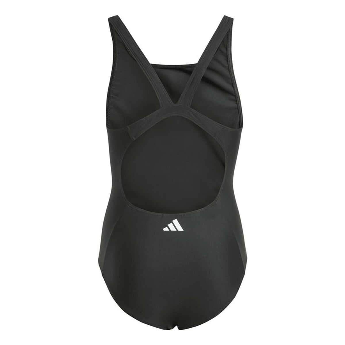 Μαγιό Κορίτσι Adidas 3 Bandas Mid Suit Gy Μαύρο