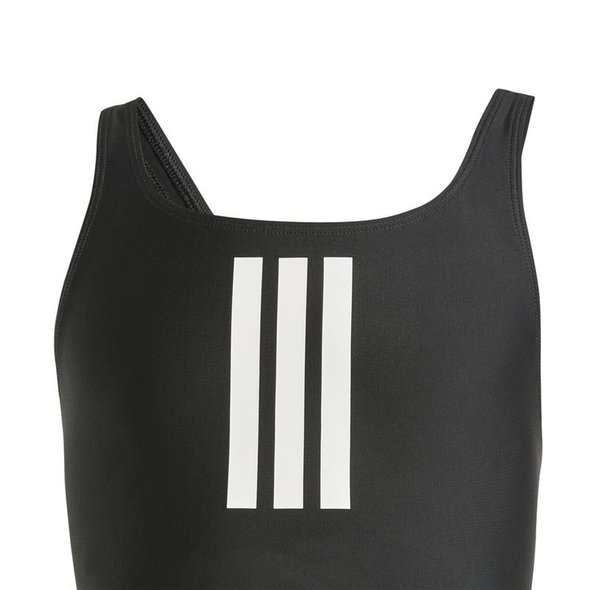 Μαγιό Κορίτσι Adidas 3 Bandas Mid Suit Gy Μαύρο