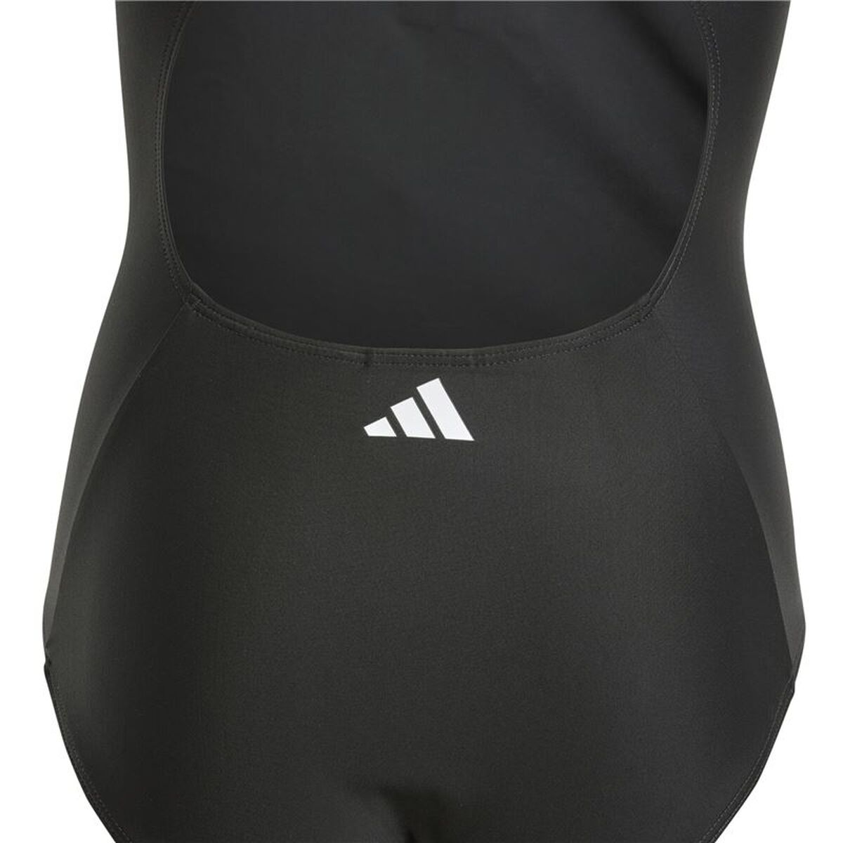 Μαγιό Κορίτσι Adidas 3 Bandas Mid Suit Gy Μαύρο