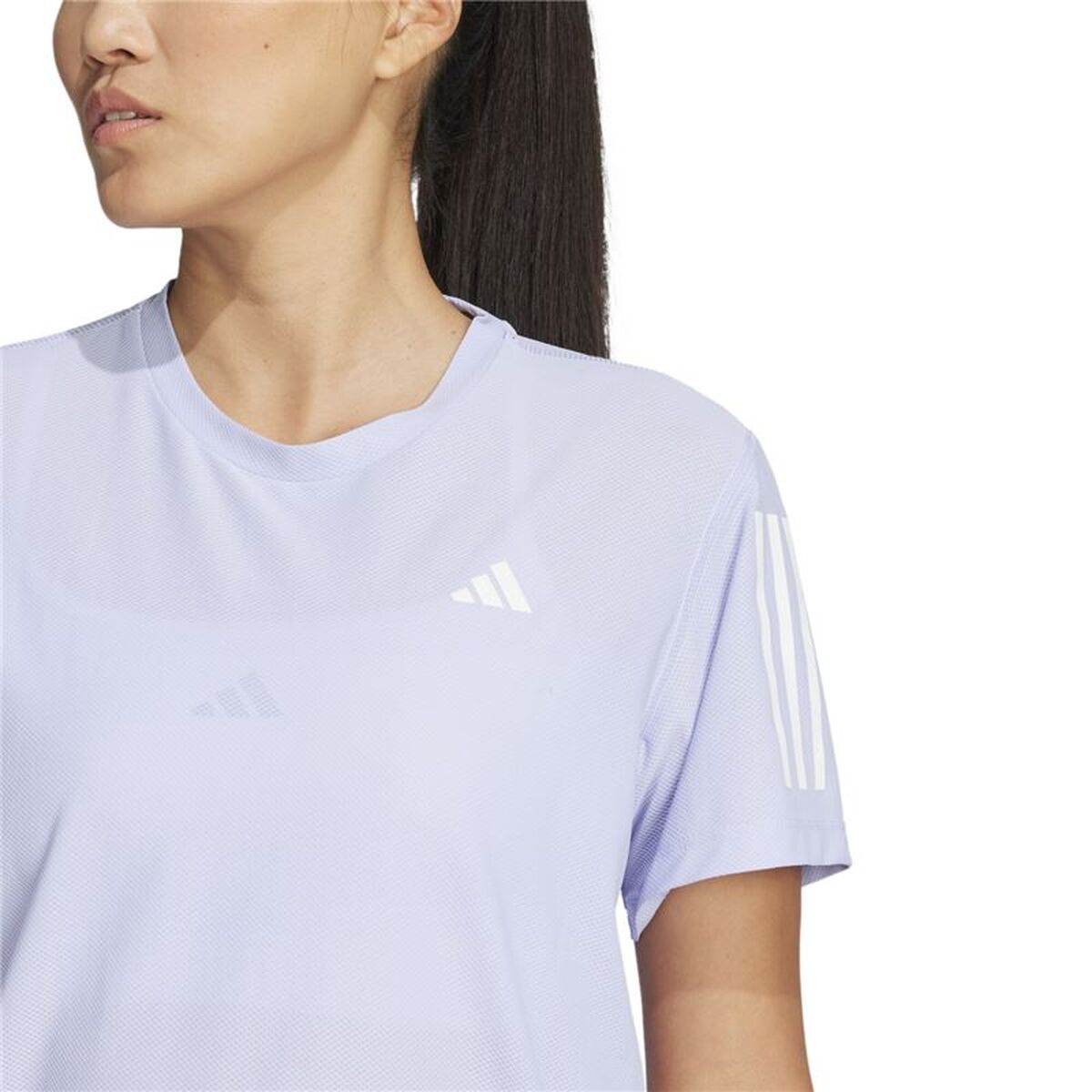 Γυναικεία Μπλούζα με Κοντό Μανίκι Adidas Own the Run Λεβάντα Running