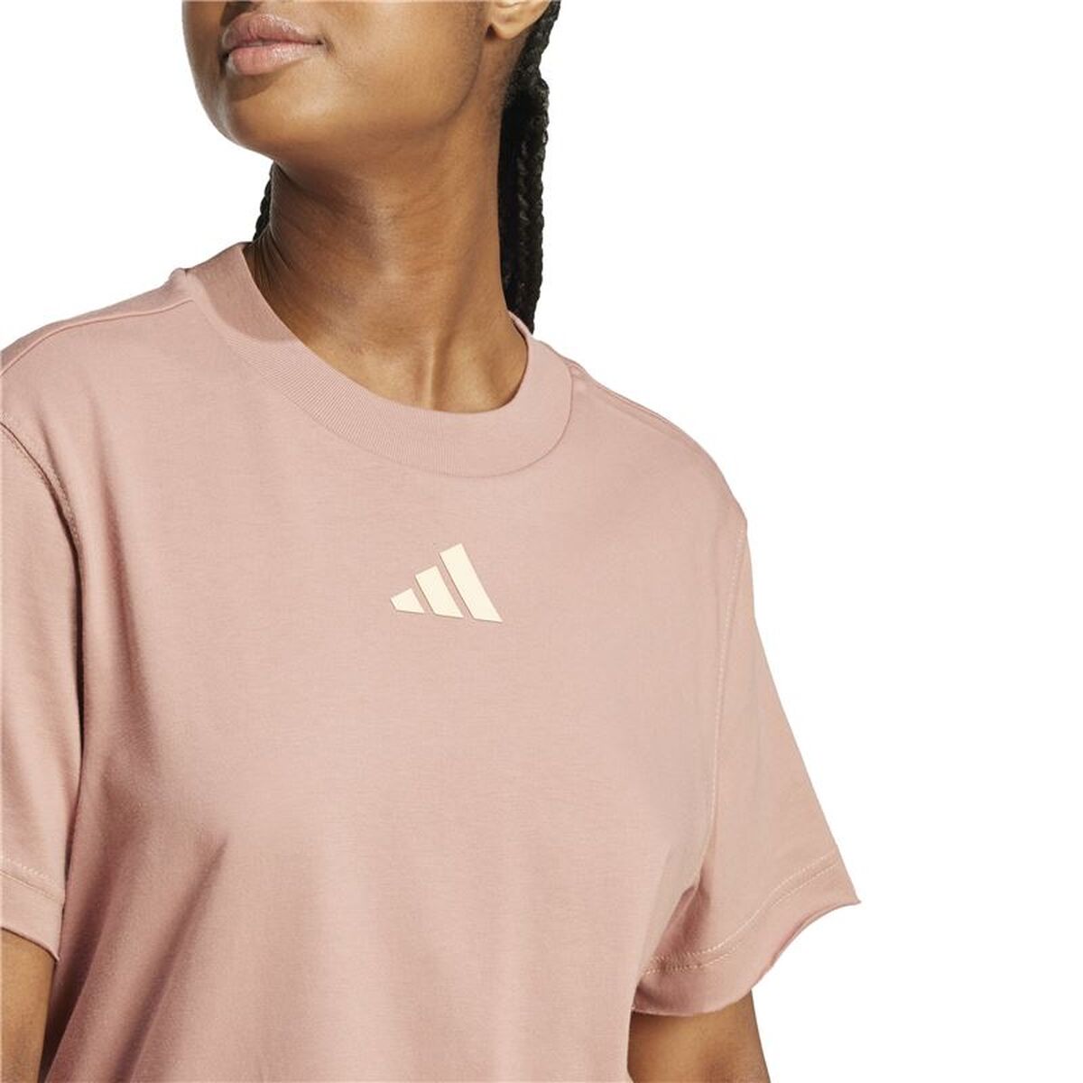 Γυναικεία Μπλούζα με Κοντό Μανίκι Adidas Ροζ