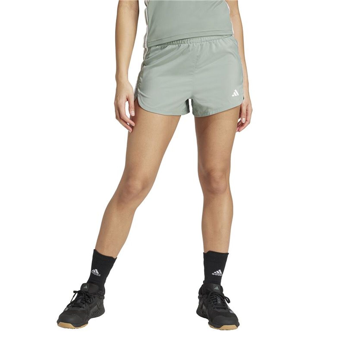 Γυναικεία Αθλητικά Σορτς Adidas Pacer Wvn High Πράσινο