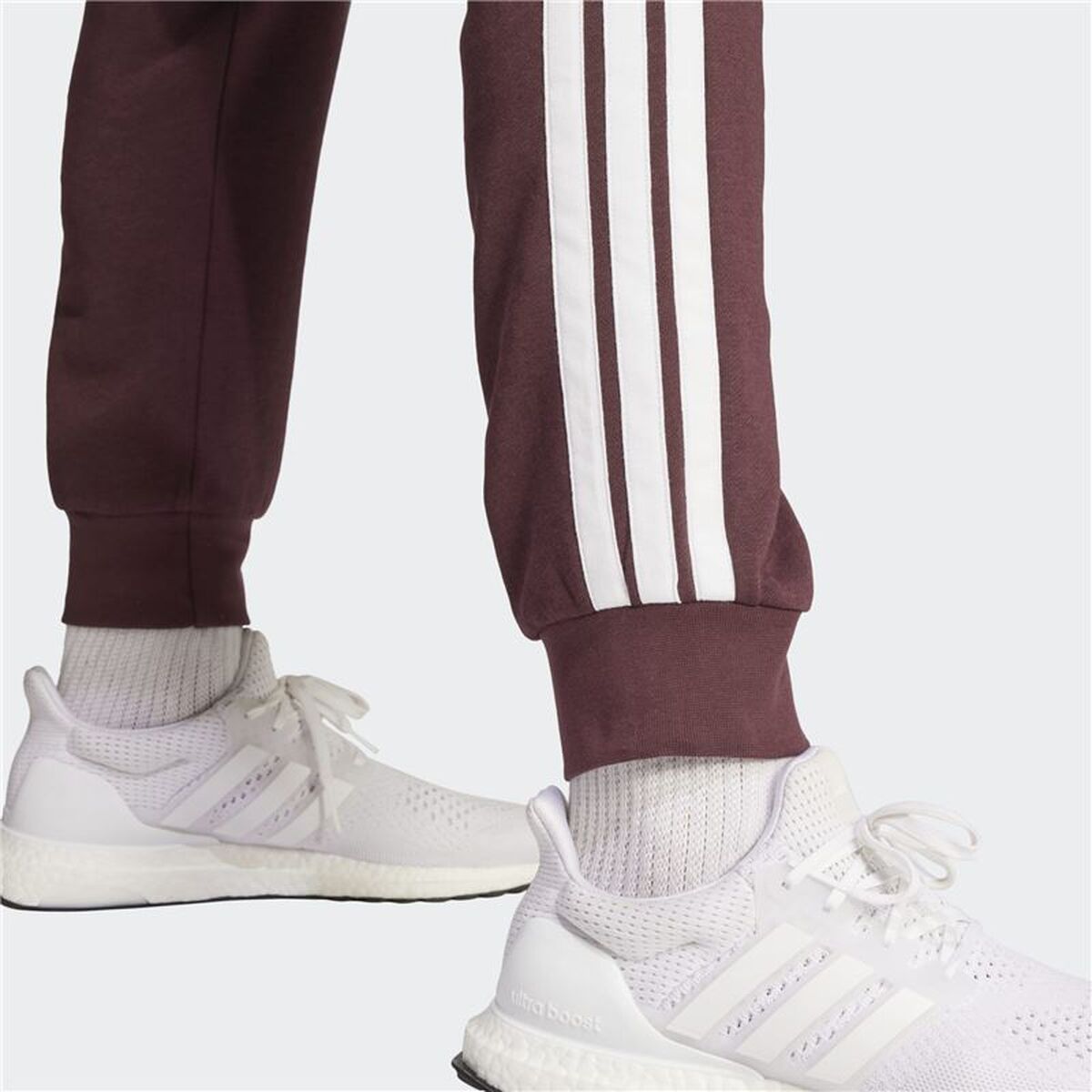 Μακρύ Αθλητικό Παντελόνι Adidas 3 Bandas Βουργουνδίας Άντρες