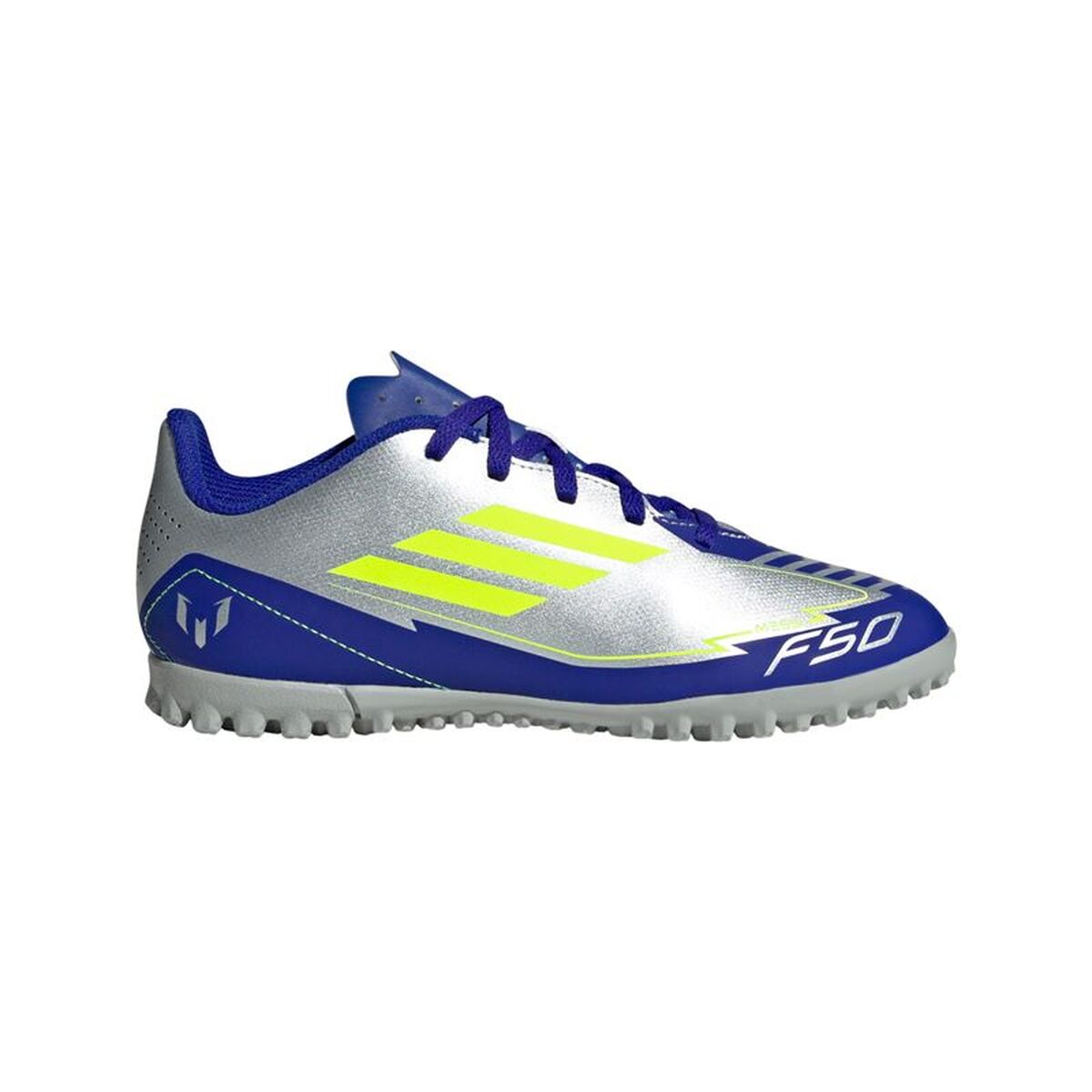 Παιδικές Μπότες Ποδοσφαίρου Adidas F50 Club TF Messi Ασημί