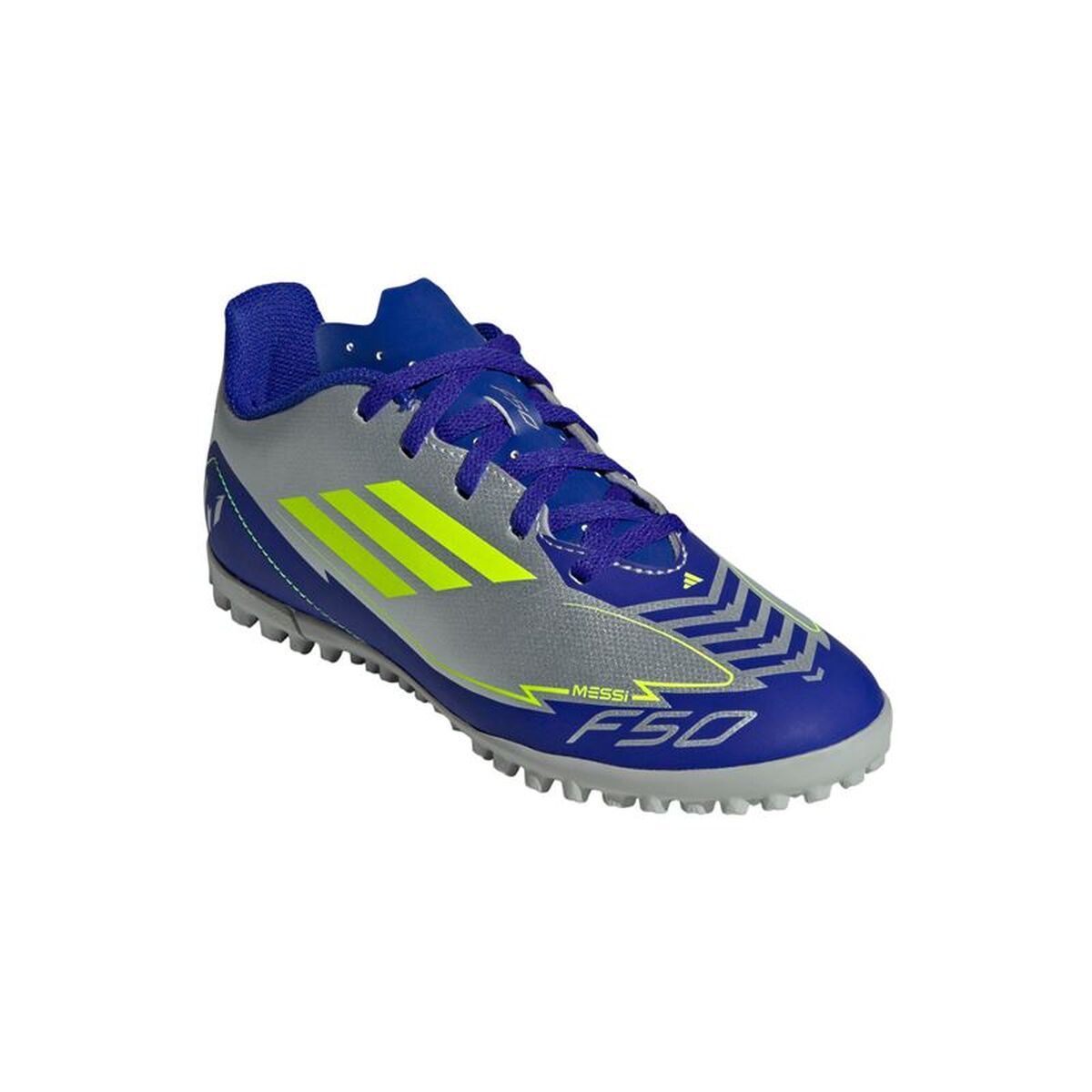 Παιδικές Μπότες Ποδοσφαίρου Adidas F50 Club TF Messi Ασημί