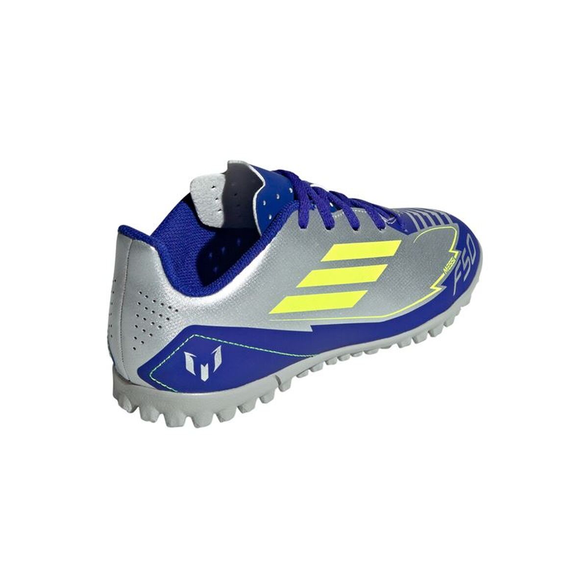 Παιδικές Μπότες Ποδοσφαίρου Adidas F50 Club TF Messi Ασημί