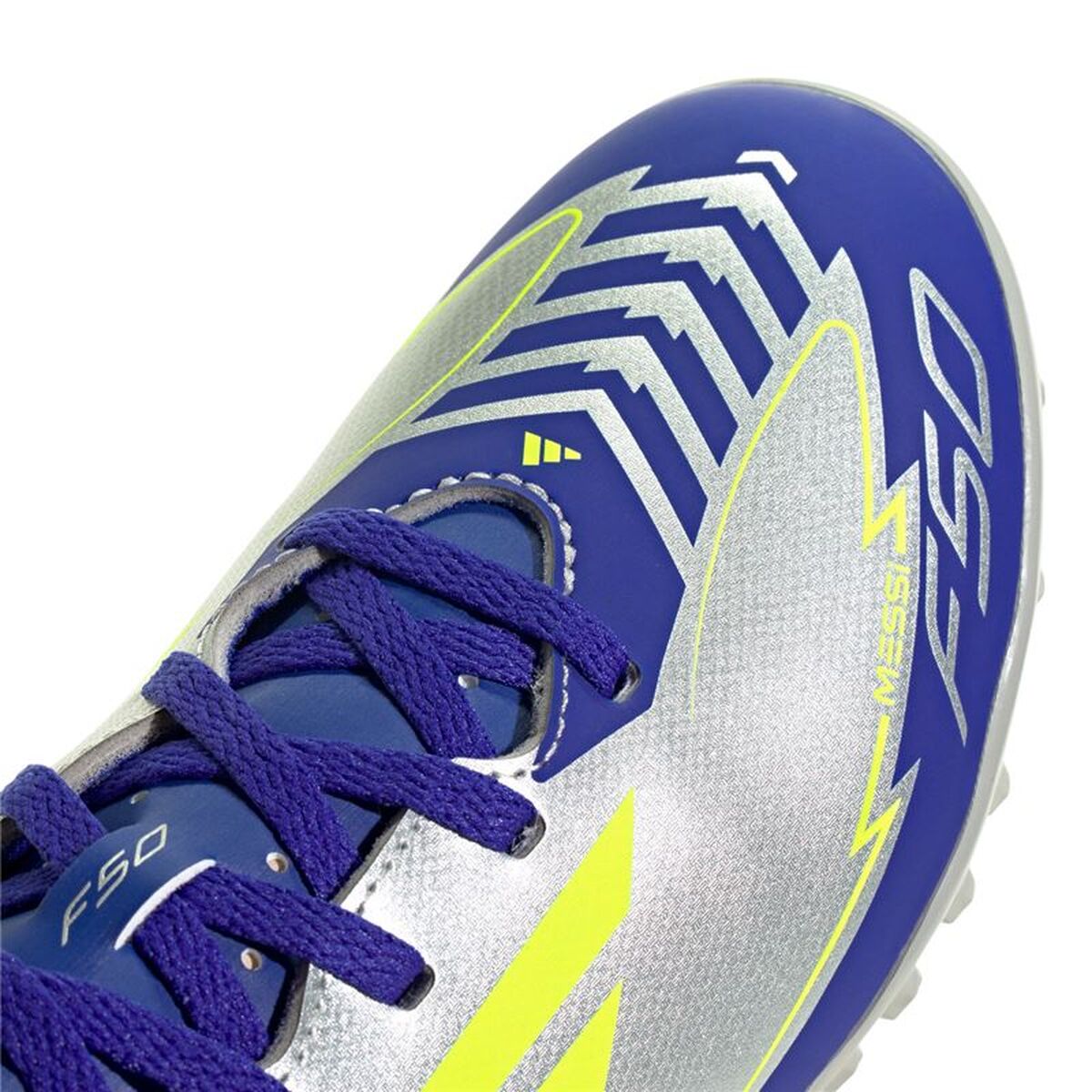 Παιδικές Μπότες Ποδοσφαίρου Adidas F50 Club TF Messi Ασημί