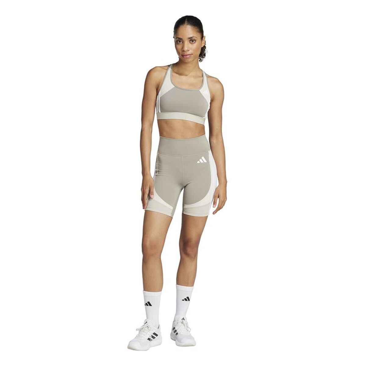 Αθλητικά Γυναικεία Κολάν Adidas We Cb Bike 7In Μπεζ