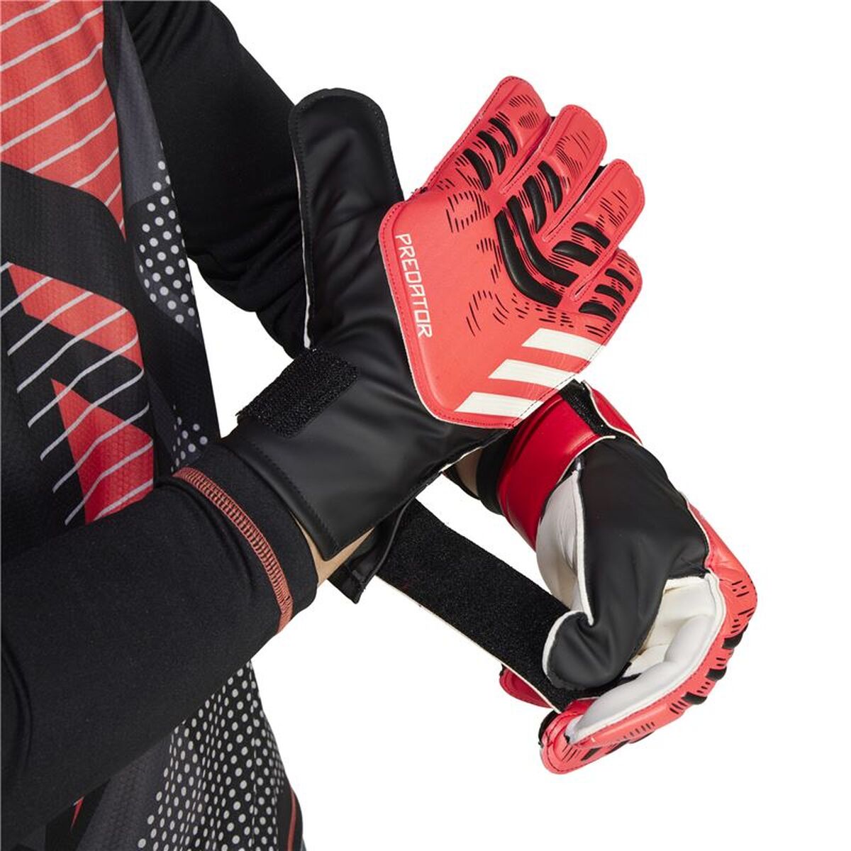 Γάντια Τερματοφύλακα Adidas Predator Trn Κόκκινο Ενήλικες