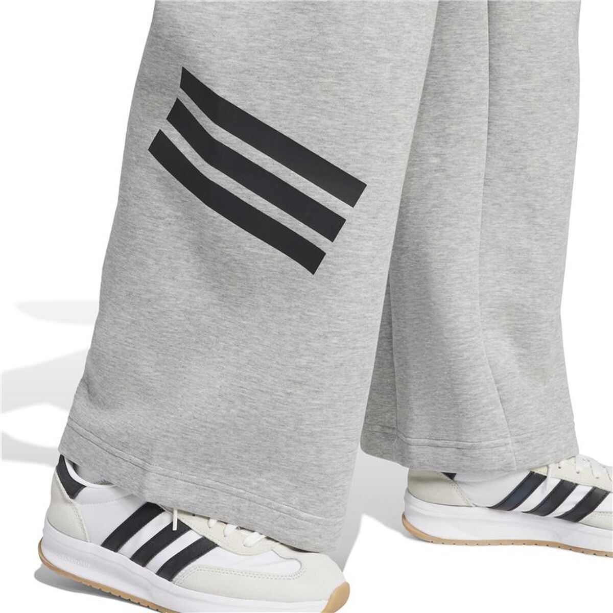 Μακρύ Αθλητικό Παντελόνι Adidas Future Icons 3stripes Γκρι Γυναίκα
