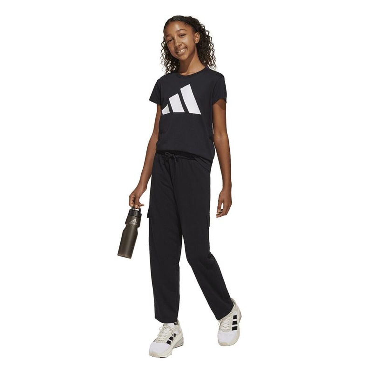 Παιδικά Αθλητικά Παντελόνια Adidas Jg Lin French Terry Μαύρο
