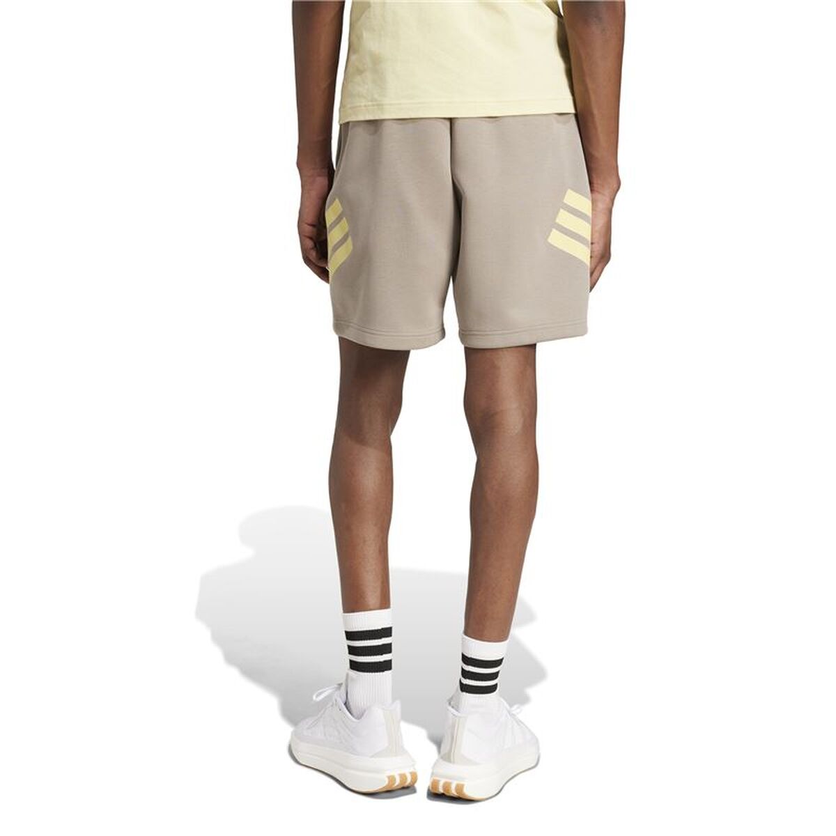Ανδρικά Αθλητικά Σορτς Adidas Future Icons 3Bandas Λευκό Φυσικό