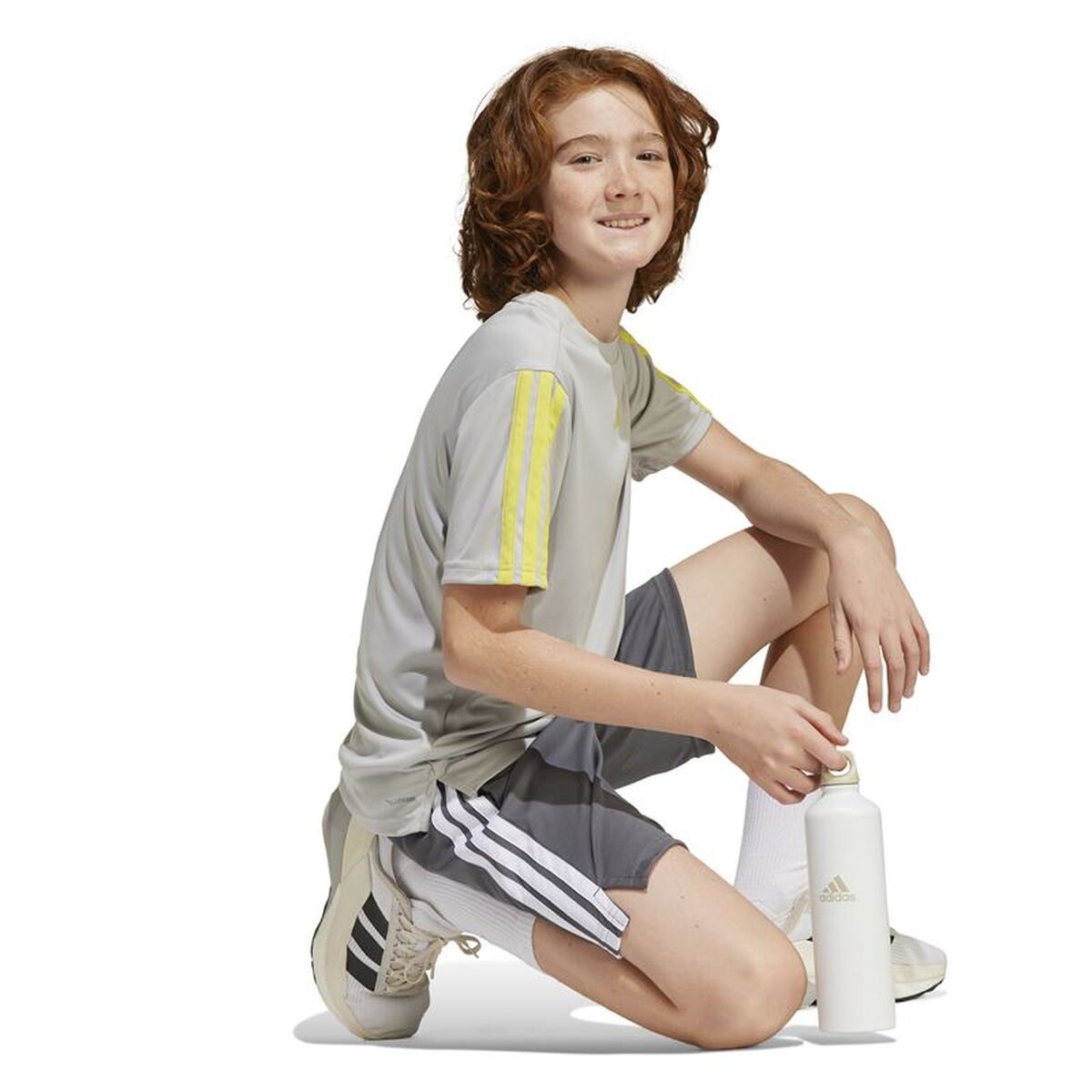 Αθλητικά Σορτς για Παιδιά Adidas Tr-Es 3Bandas Sh Σκούρο γκρίζο