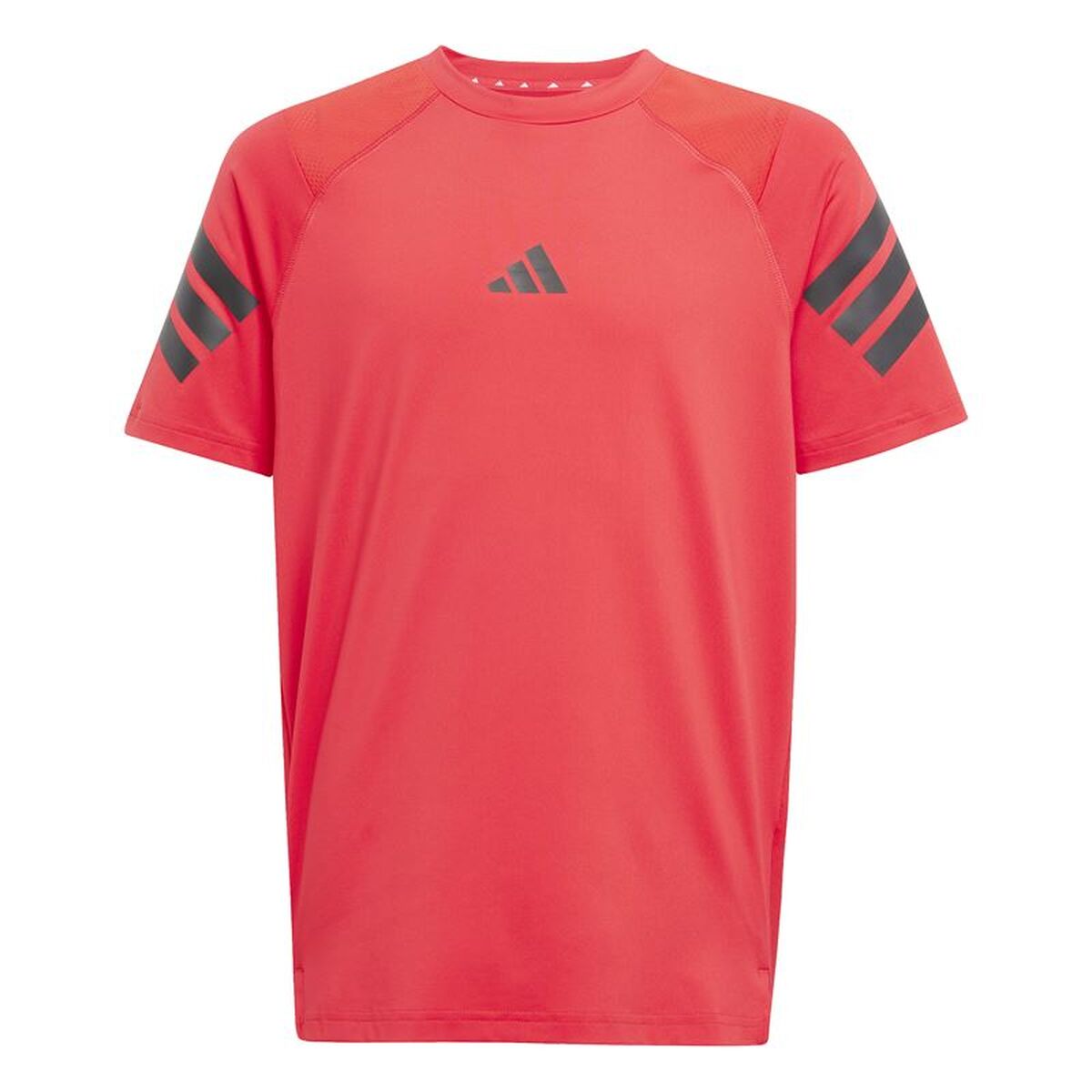 Παιδικό Μπλούζα με Κοντό Μανίκι Adidas All Sports Μαύρο Κόκκινο