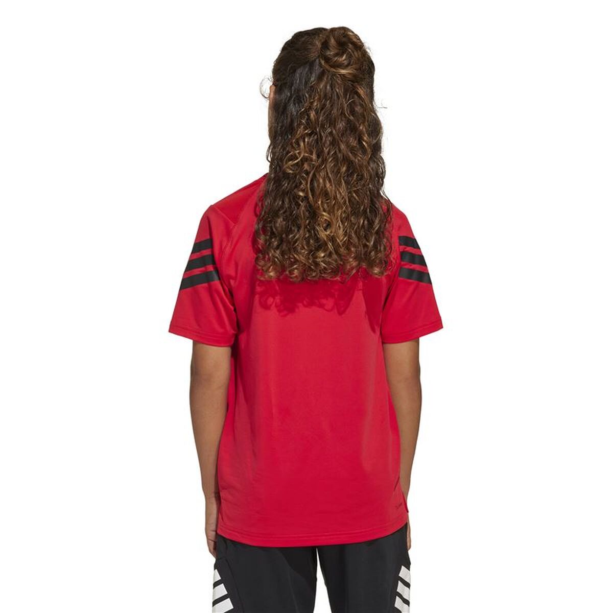 Παιδικό Μπλούζα με Κοντό Μανίκι Adidas All Sports Μαύρο Κόκκινο