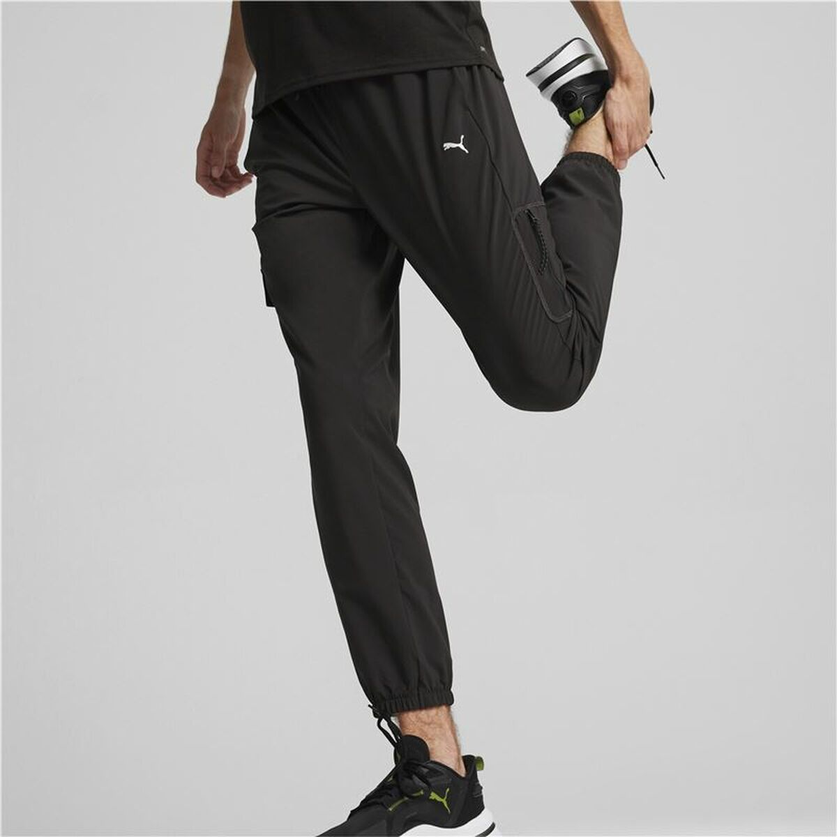 Αθλητικά Παντελόνια για Ενήλικες Puma Flex Woven Cargo Μαύρο Άντρες