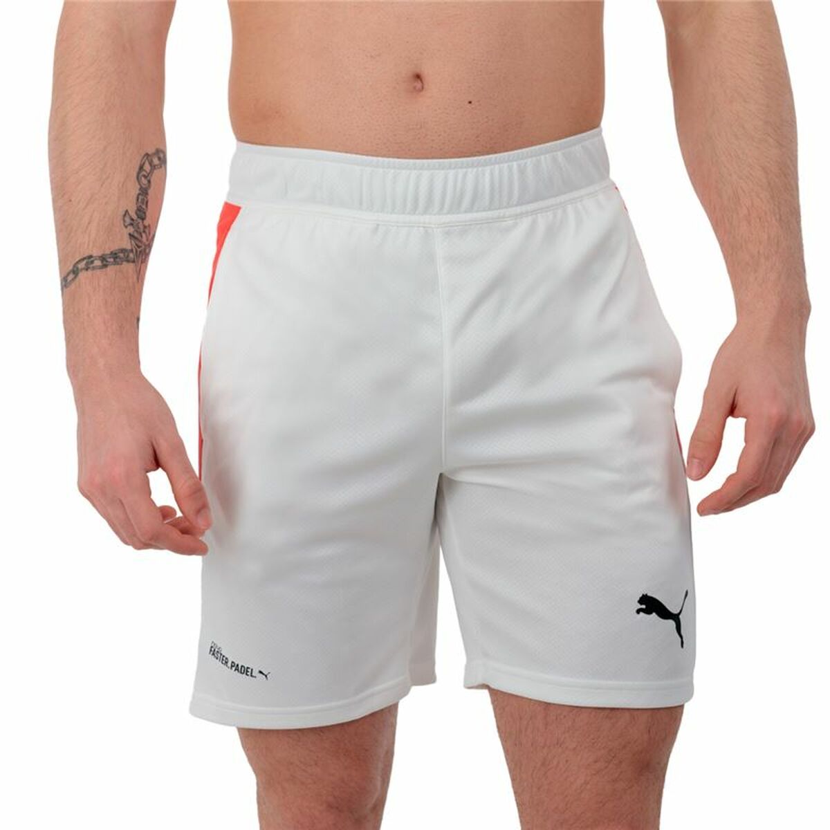 Ανδρικά Αθλητικά Σορτς Puma Individual Λευκό