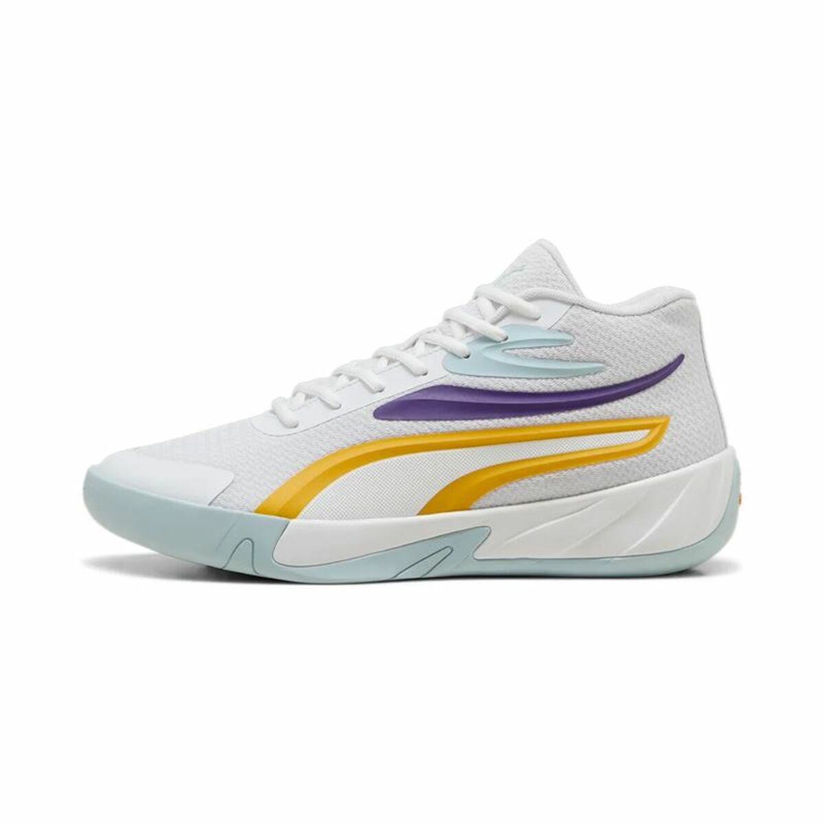 Παπούτσια Μπάσκετ για Ενήλικες Puma Court Pro Λευκό Κίτρινο