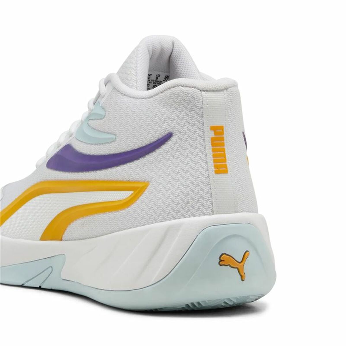Παπούτσια Μπάσκετ για Ενήλικες Puma Court Pro Λευκό Κίτρινο
