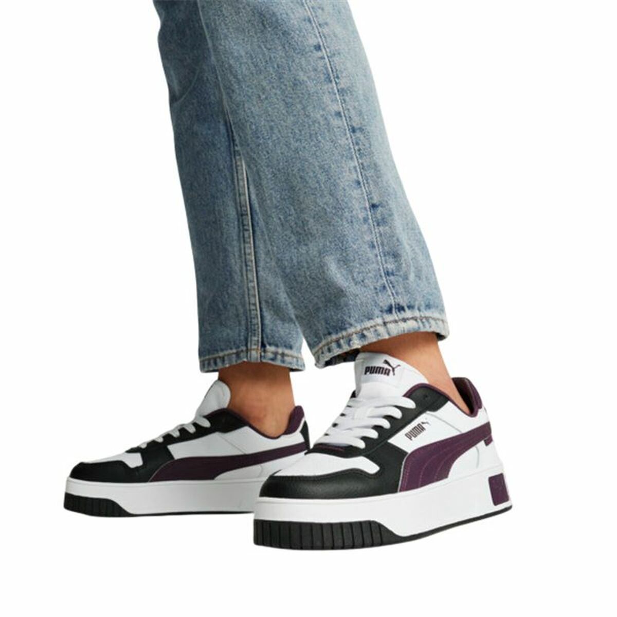 Γυναικεία Casual Παπούτσια Puma Carina Street Λευκό Ναυτικό Μπλε