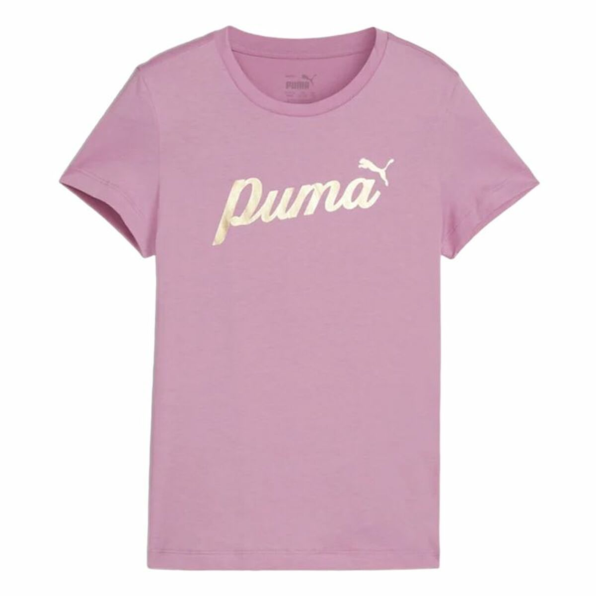 Παιδικό Μπλούζα με Κοντό Μανίκι Puma Essentials+ Script Metallic G
