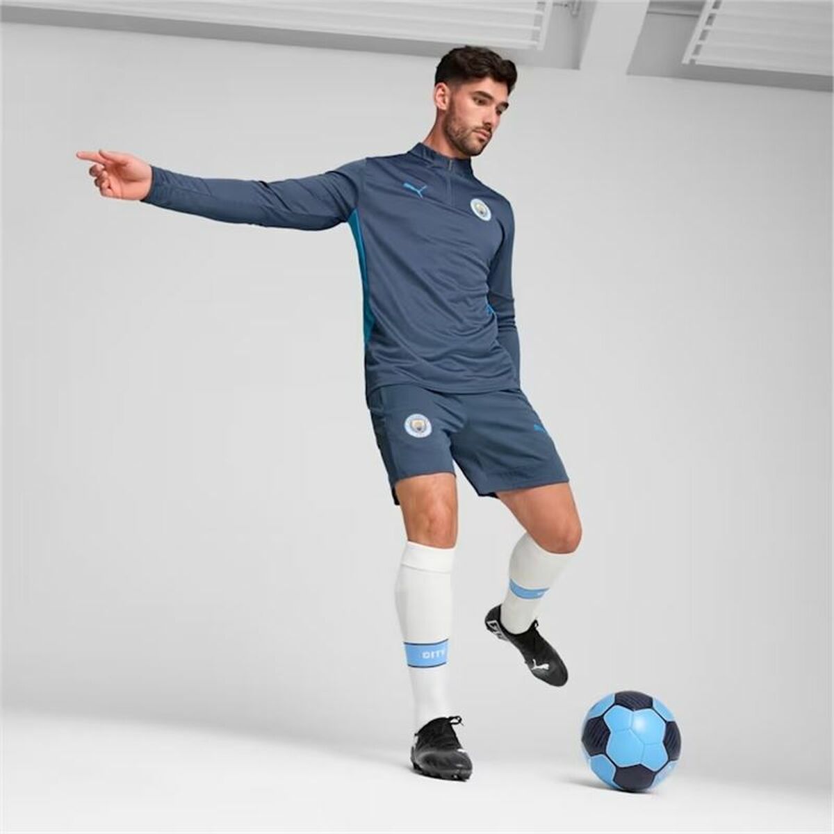 Μπλουζάκι Γυμναστικής για Ενήλικες Puma Manchester City 24/25 Training