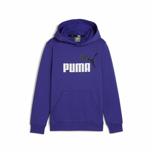 Παιδικό Φούτερ με Κουκούλα Puma Essentials+ 2 Col Big Logo Μπλε