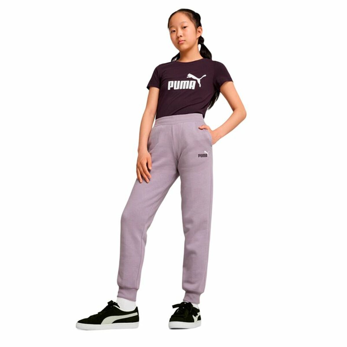 Αθλητικά Παντελόνια για Παιδιά Puma  Essentials Μωβ