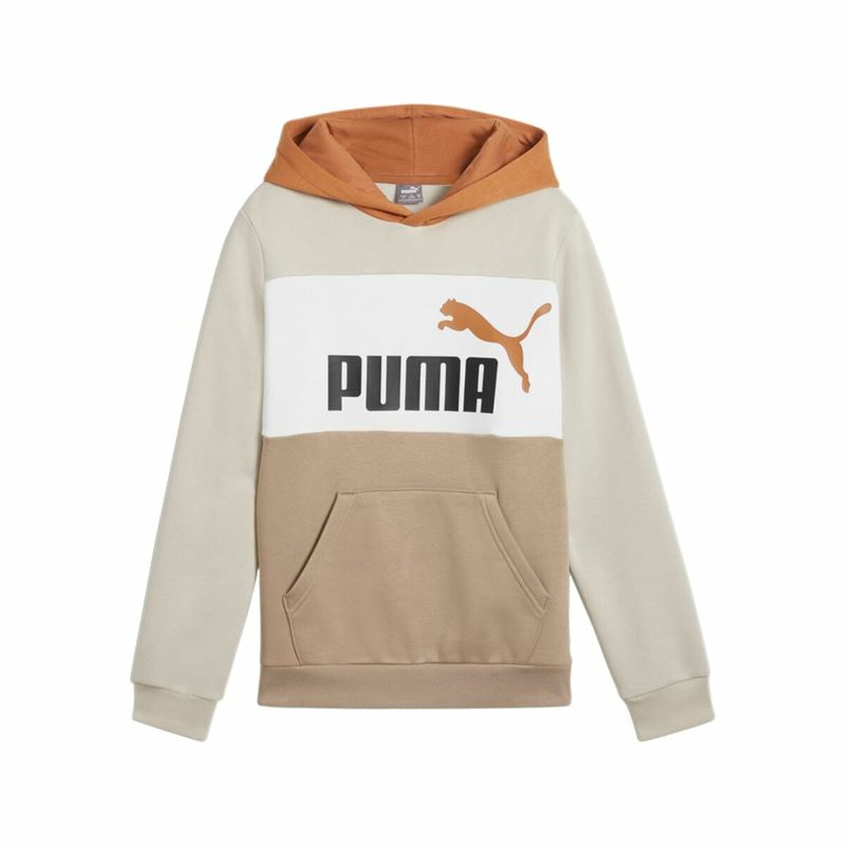 Παιδικό Φούτερ με Κουκούλα Puma Essentials Block Καφέ