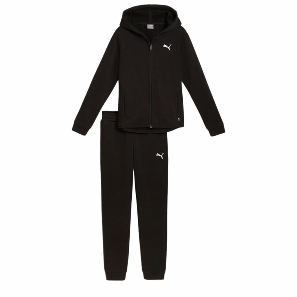 Παιδική Αθλητική Φόρμα Puma Hooded Sweat Suit Flecce Cl Μαύρο