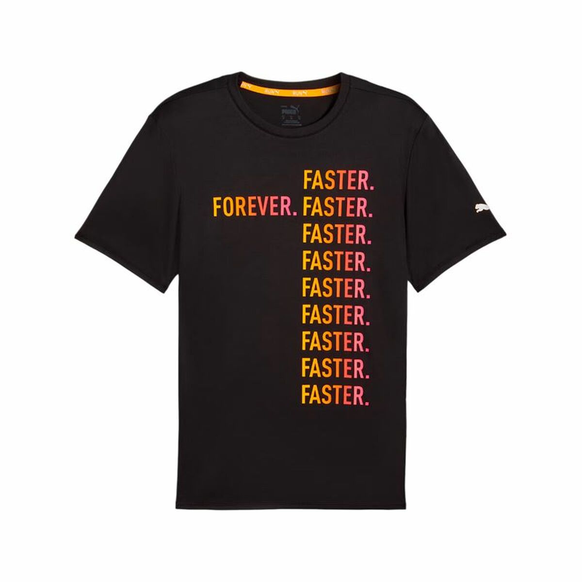 Κοντομάνικο Αθλητικό Μπλουζάκι Puma Run Favorites Forever Faster M Μαύρο