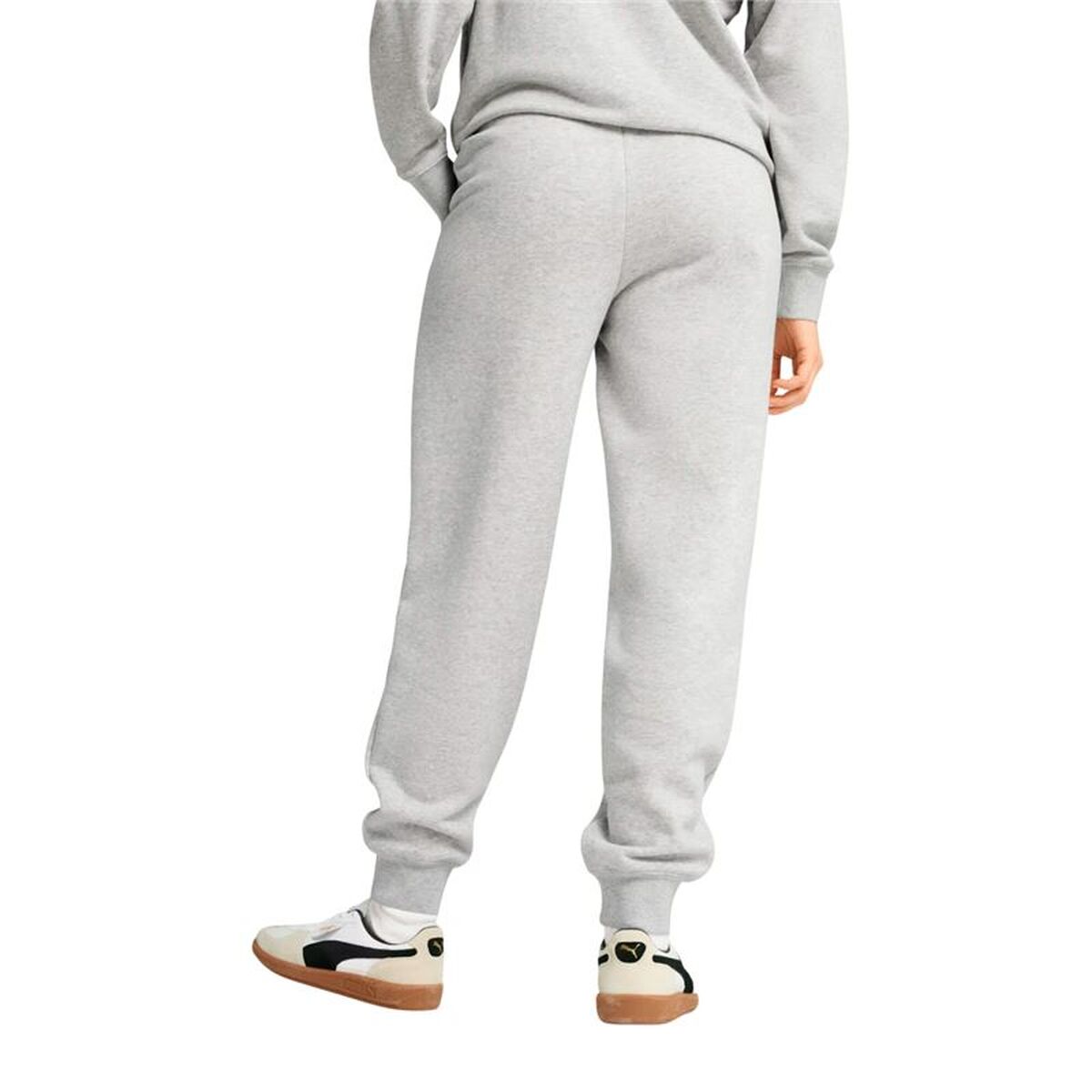 Μακρύ Αθλητικό Παντελόνι Puma Essentials Small No. 1 Logo Ανοιχτό Γκρι Γυναίκα