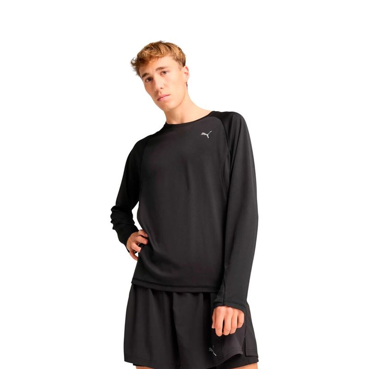 Ανδρική Μπλούζα με Μακρύ Μανίκι Puma M Run Velocity Long Μαύρο