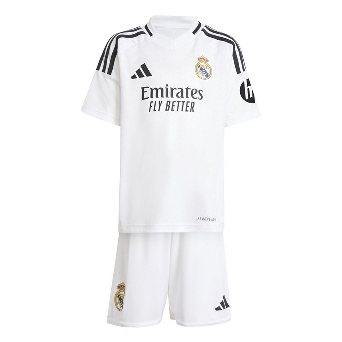Σετ Εξαρτήσεων Ποδοσφαίρου για Παιδιά Adidas Real Madrid 24/25 Home Λευκό