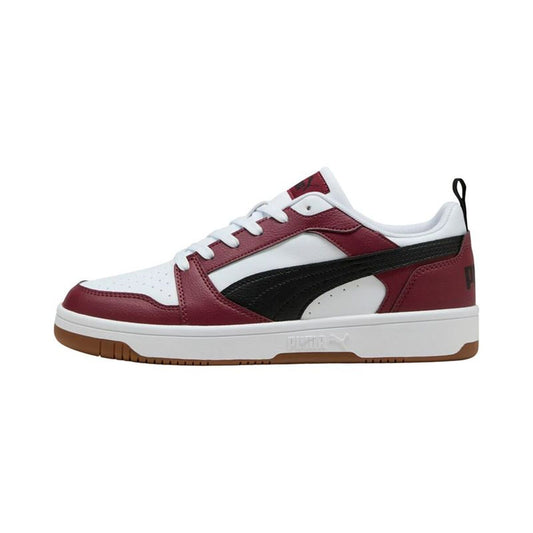 Ανδρικά Casual Παπούτσια Puma Rebound V6 Low Λευκό Βουργουνδίας