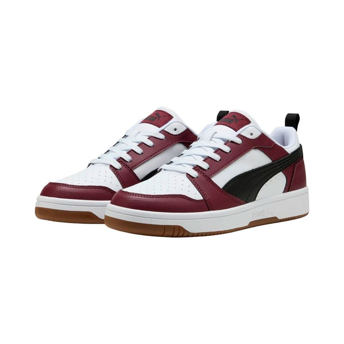 Ανδρικά Casual Παπούτσια Puma Rebound V6 Low Λευκό Βουργουνδίας