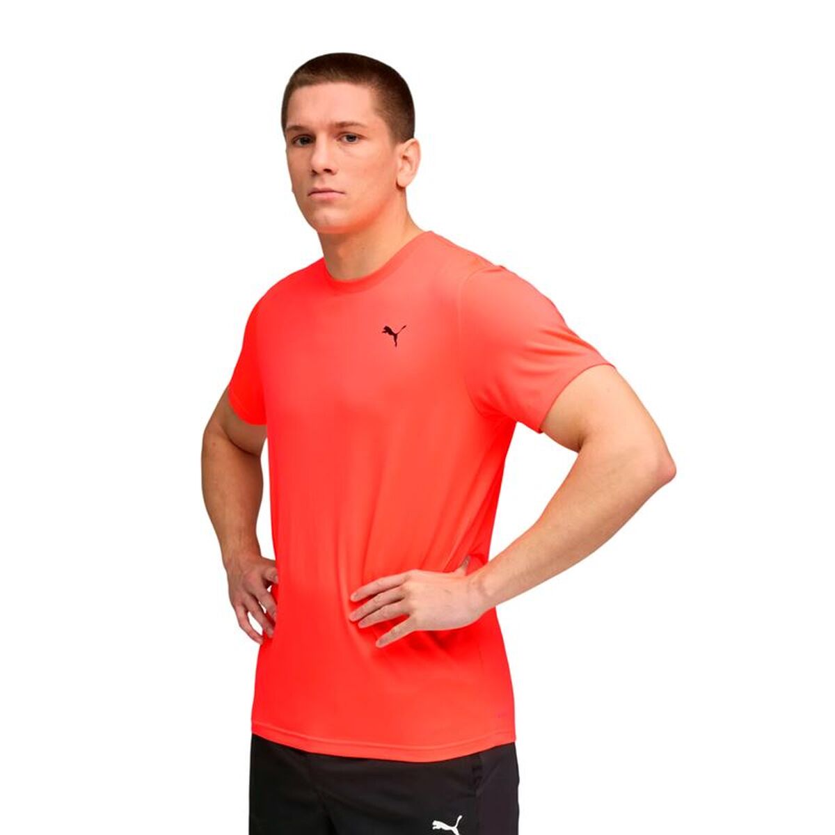 Ανδρική Μπλούζα με Κοντό Μανίκι Puma Essentialsentials Πορτοκαλί