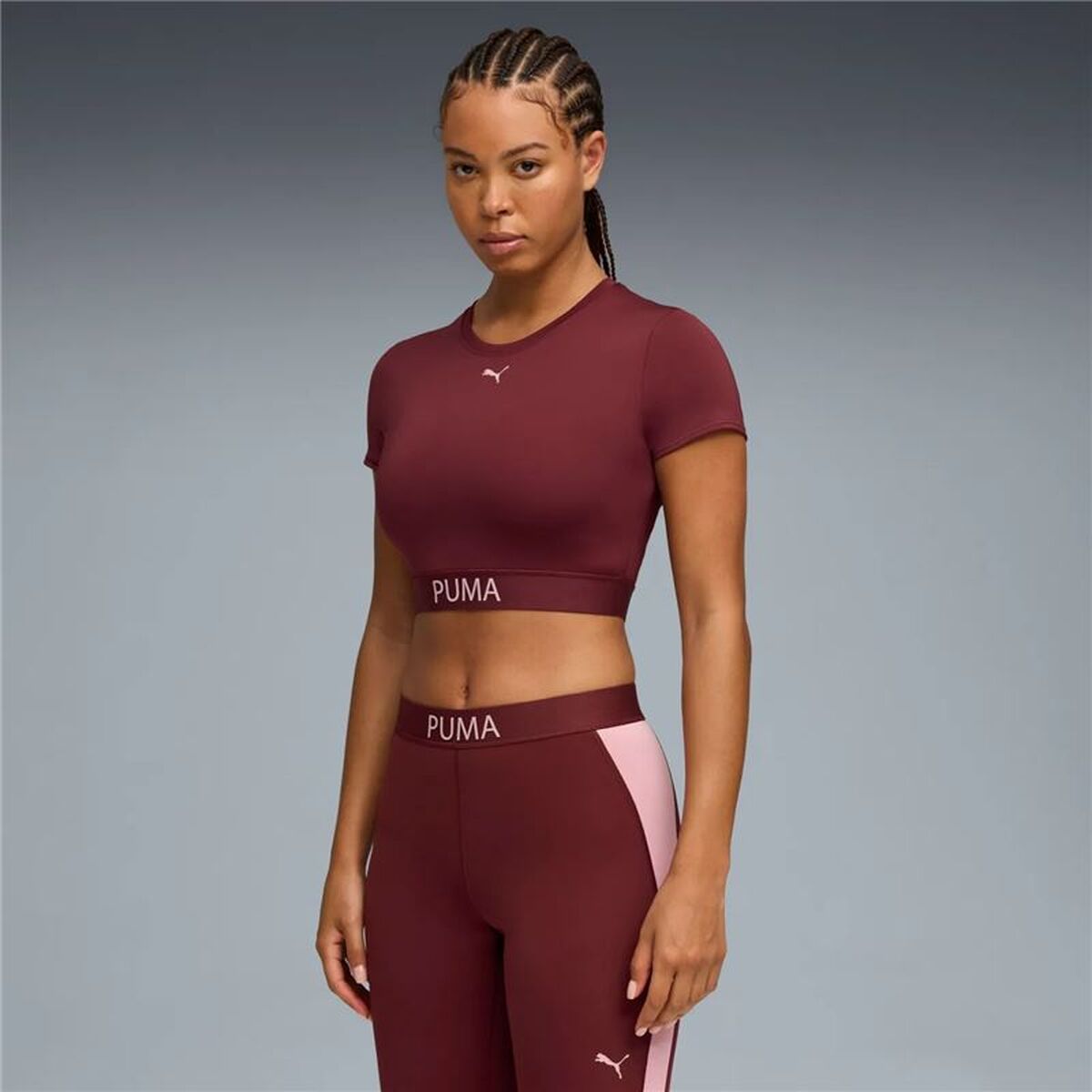 Γυναικεία Μπλούζα με Κοντό Μανίκι Puma W Strong Fitness