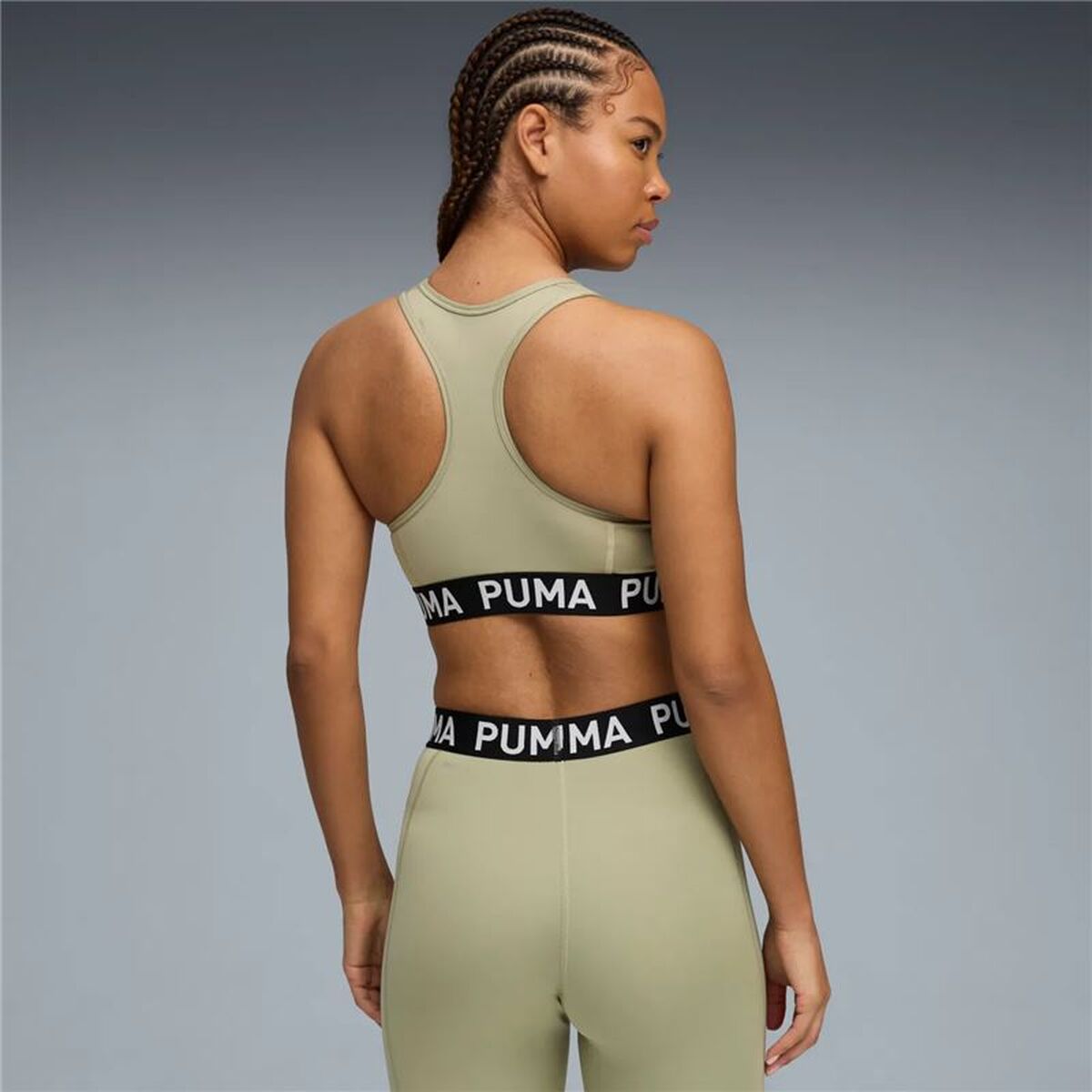 Αθλητικό σουτιέν Puma 4Keeps Elastic Ελαιόλαδο